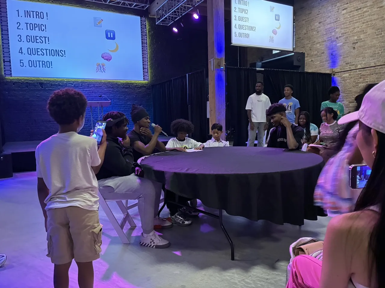 Students engaged in STEAM activities